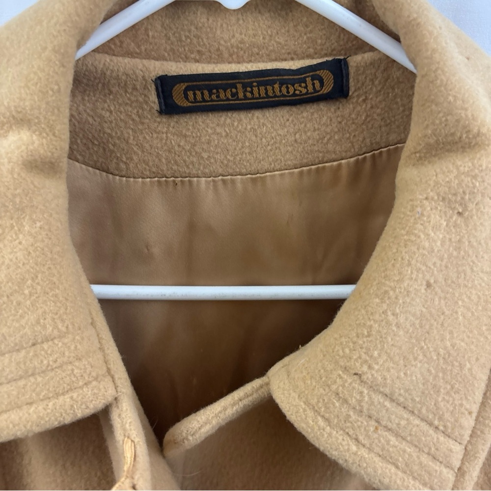 Vintage Mackintosh of New England Women's Size 20.5 Wool Mid Coat Tan Pre-Owned - Picture 2 of 16